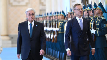 Фотография к новости: Ақордада Финляндия президентін қарсы алды