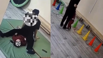 Фотография к новости: Желіде даулы видео тарады: Дене шынықтыру сабағында кішкентай қыз жарақат алды