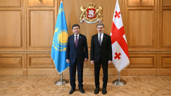 Фотография к новости: Ерлан Қошанов Грузия басшылығымен кездесіп, ынтымақтастықты тереңдету жолдарын талқылады