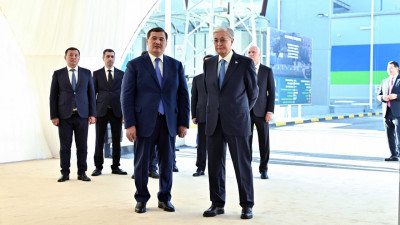 Президент Қызылордадағы жаңа жылу электр орталығына барды