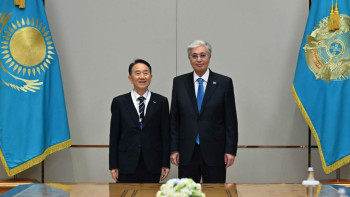 Фотография к новости: Президент Жарлығымен Ким Сонг Кёнг ІІ дәрежелі "Достық" орденімен марапатталды