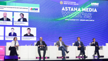 Фотография к новости: "Qazcontent" Astana Media Week алаңында пікірталас өткізді
