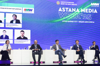 Фотография к новости: "Qazcontent" Astana Media Week алаңында пікірталас өткізді