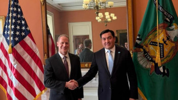 Фотография к новости: Энергетика министрі АҚШ Қаржы министрлігімен Қазақстан үшін санкциялық тәуекелдерді талқылады