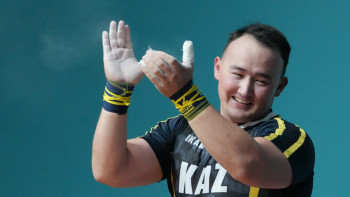 Фотография к новости: Ислам ойындары: Ауыр атлет Нұрғиса Әділетұлы чемпион атанды