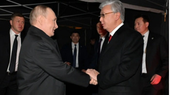 Фотография к новости: Қазақстан мен Ресей президенттері жылы қоштасты