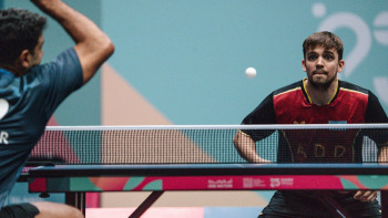 Фотография к новости: Үстел теннисі: Кирилл Герасименко – Ислам ойындарының алтын жүлдегері