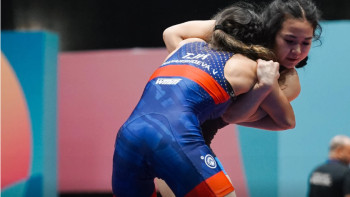 Фотография к новости: Зейнеп Баянова әйелдер күресінен Ислам ойындарында үшінші орын алды