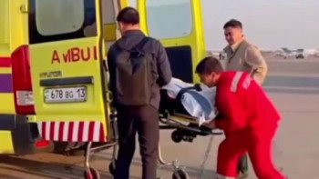 Фотография к новости: Жетісайдағы өрт: Зардап шеккен екінші науқас Шымкентке жеткізілді