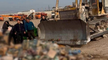 Фотография к новости: Қонаевта акцизделмеген 4 тоннадан астам алкогольдік өнім жойылды