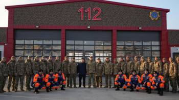 Фотография к новости: ТЖМ басшысы Каспий жағалауында жаңа өрт сөндіру-құтқару бөлімін ашты