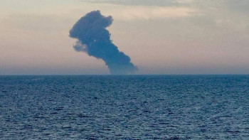 Фотография к новости: Түркияның Қара теңіз жағалауында танкер өртенді