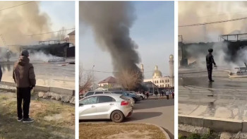 Фотография к новости: Алматыда дүкен мен тұрмыстық ғимарат өртенді, 5 адам зардап шекті