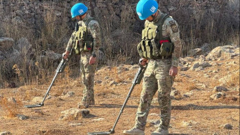 Фотография к новости: Қазақстандық саперлер Голан жоталарында мыңнан астам жарылғыш затты жойды