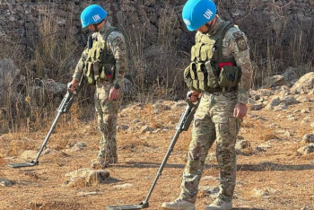 Фотография к новости: Қазақстандық саперлер Голан жоталарында мыңнан астам жарылғыш затты жойды