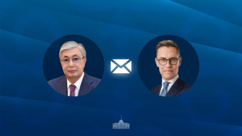 Фотография к новости: Мемлекет басшысы Финляндия Президентін құттықтады