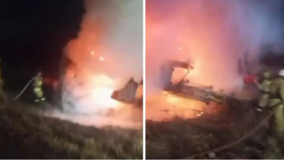 Астана маңындағы ауылда автобус экскаваторға соғылып, бірнеше адам жарақат алды