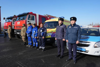 Фотография к новости: Өрт сөндіруші, дәрігер мен полиция: Қазақстанда алғашқы әмбебап кешен ашылды