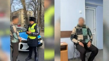 Фотография к новости: Жол қауіпсіздігіне қатер төндірген есірткіге мас жүргізуші ұсталды