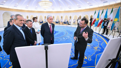 Президенттер Иран архивінен табылған қазақ тарихына қатысты көрмені тамашалады