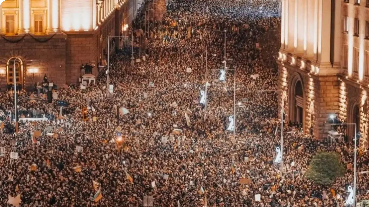  Софиядағы наразылық акциясы / X әлеуметтік желісі