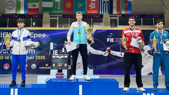 Фотография к новости: Қазақстандық спортшы Әлем кубогінен алтын жүлде жеңіп алды