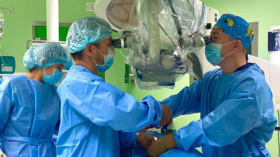 Ақтауда сирек жасалатын күрделі нейрохирургиялық ота сәтті өтті