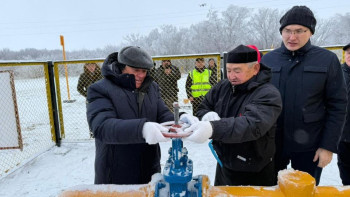 Фотография к новости: Ақтөбе облысында екі ауылға көгілдір отын берілді