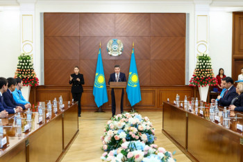 Фотография к новости: Сурдлимпиада ойындарының жүлдегерлері мемлекеттік наградалармен марапатталды