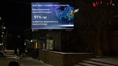 Ел өңірлерінде мемлекеттік жобалар мен жетістіктер LED-экрандарда көрсетіле бастады