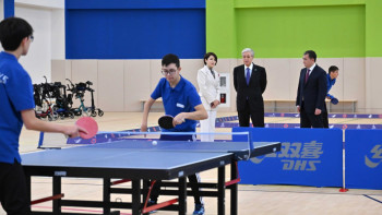 Фотография к новости: Мемлекет басшысы Инклюзивті спорт орталығын аралады