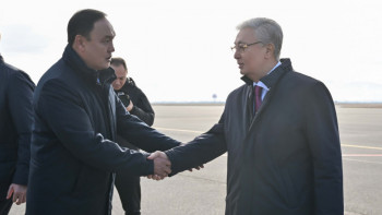 Фотография к новости: Тоқаев Жамбыл облысына жұмыс сапарымен барды