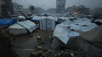 Фотография к новости: Газа секторындағы босқындар лагерін су басты