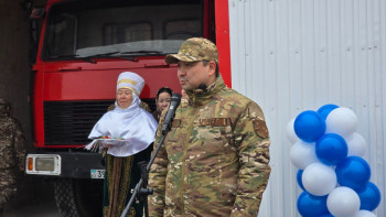 Фотография к новости: Маңғыстаудағы 144-ші өрт сөндіру бекеті ашылды