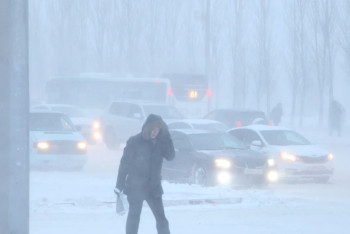 Фотография к новости: Қар, көктайғақ: бірнеше өңірде дауылды ескерту жарияланды