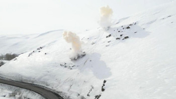 Фотография к новости: Екі өңірде қар көшкіндерінің алдын алу шаралары жүргізілді