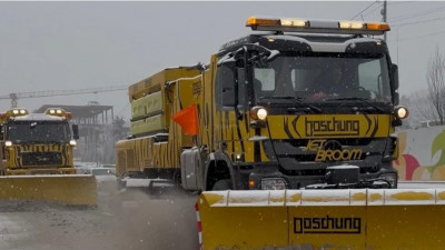 7 см қар түсті: Алматы әкімдігі көлік жүргізушілеріне жүгініп, мәлімдеме жасады