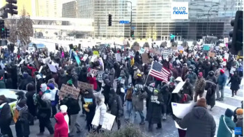 Фотография к новости: Миннеаполисте мыңдаған адам Трамптың иммиграциялық репрессиясына қарсы наразылыққа шықты