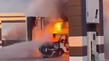 Фотография к новости: Ақтөбедегі жанармай құю бекетінде өрт шықты