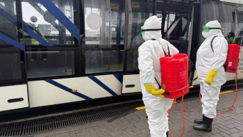 Фотография к новости: Алматы әуежайында Нипах вирусына қарсы шаралар өтті