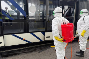 Фотография к новости: Алматы әуежайында Нипах вирусына қарсы шаралар өтті