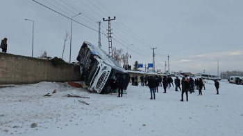Фотография к новости: Түркияда автобус аударылып, 16 адам зардап шекті