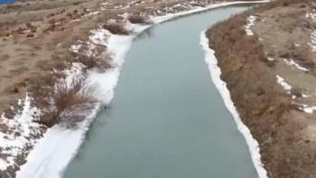 Фотография к новости: Жамбылда 10 жылдан кейін алғаш рет су арналары тазаланып жатыр