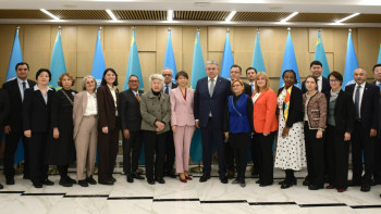 Фотография к новости: Алматыда СІМ министрі БҰҰ агенттіктері басшыларымен кездесті