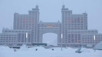 Фотография к новости: Тұман, көктайғақ: Бірқатар өңірде дауылды ескерту жарияланды