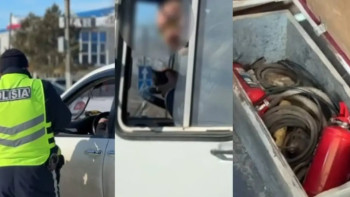 Фотография к новости: Ақтөбе облысында жалған нөмірмен жолаушы тасымалдаған автобус анықталды