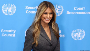 Фотография к новости: Мелания Трамп БҰҰ Қауіпсіздік Кеңесі отырысын өткізді