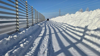 Фотография к новости: "Астана – Көкшетау" тасжолында жаңа қардан қорғау жүйесі сынақтан өтуде