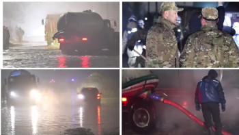 Фотография к новости: Семейде кей ауданды еріген қар мен жаңбыр сулары басып қалды