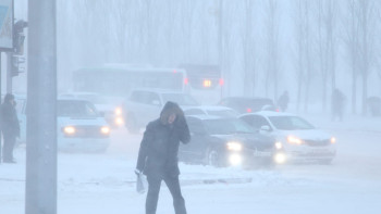 Фотография к новости: Боран, қар, тұман: 17 облыста дауылды ескерту жарияланды